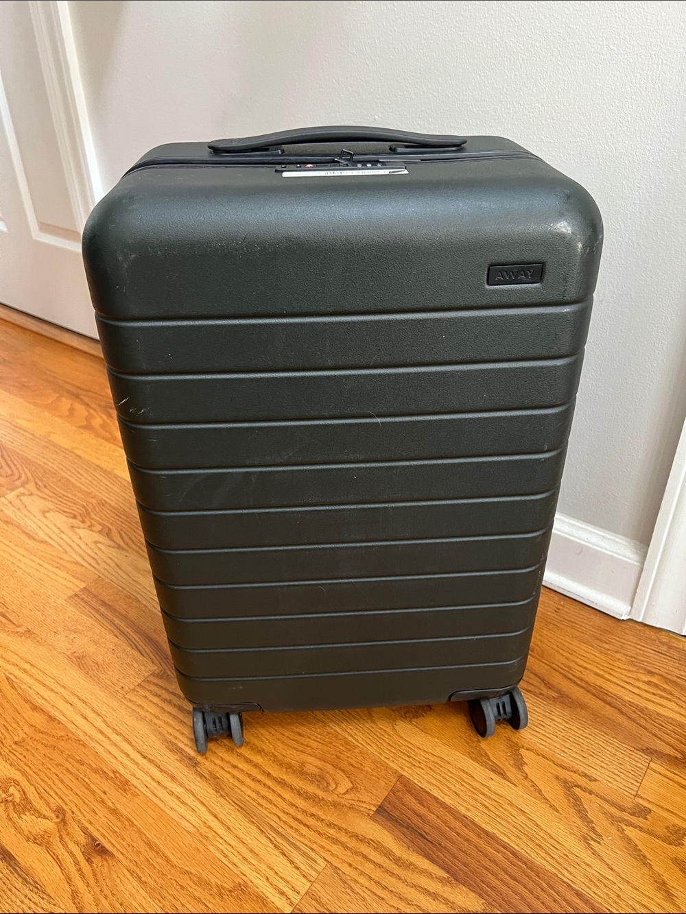 Away Carry-On Hardshell Suitcase in Dark Green